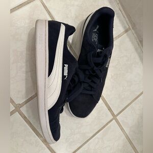 Puma Navy and White Casual Sneakers